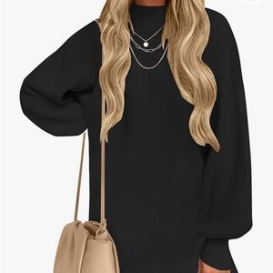 Amazon Zesica Black Sweater Dress Size L